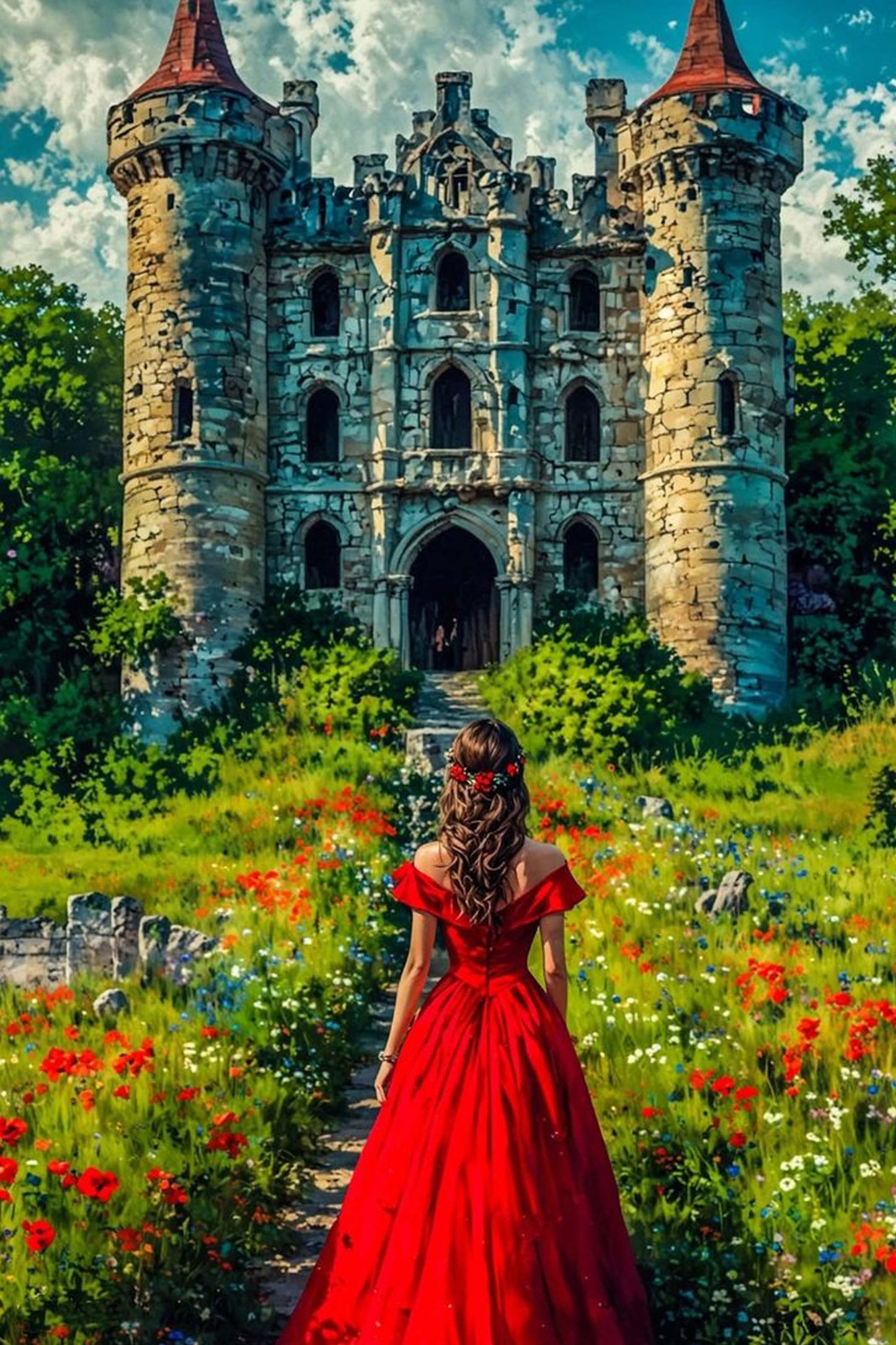 The Lady in Red Diamond Painting Kit