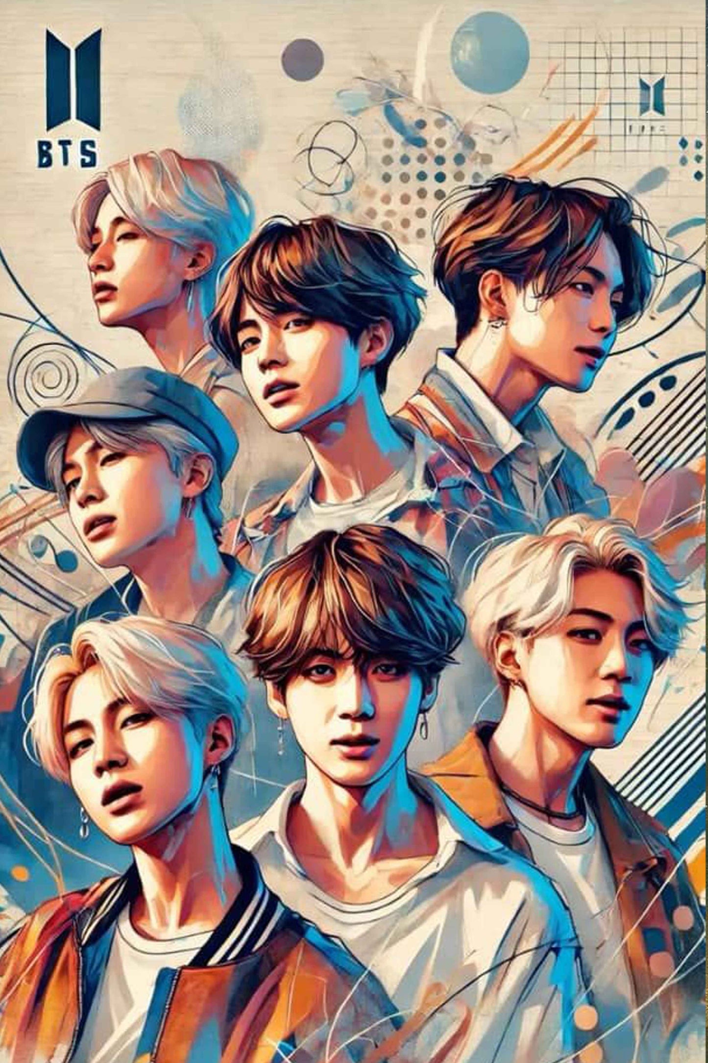 BTS K Pop Legends Diamond Painting Kit