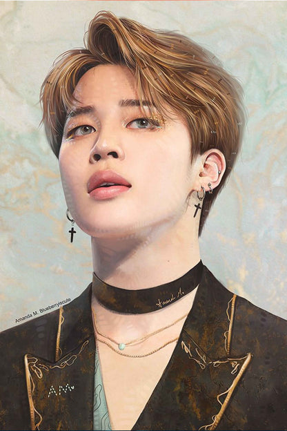 BTS Jimin Portrait Diamond Painting Kit