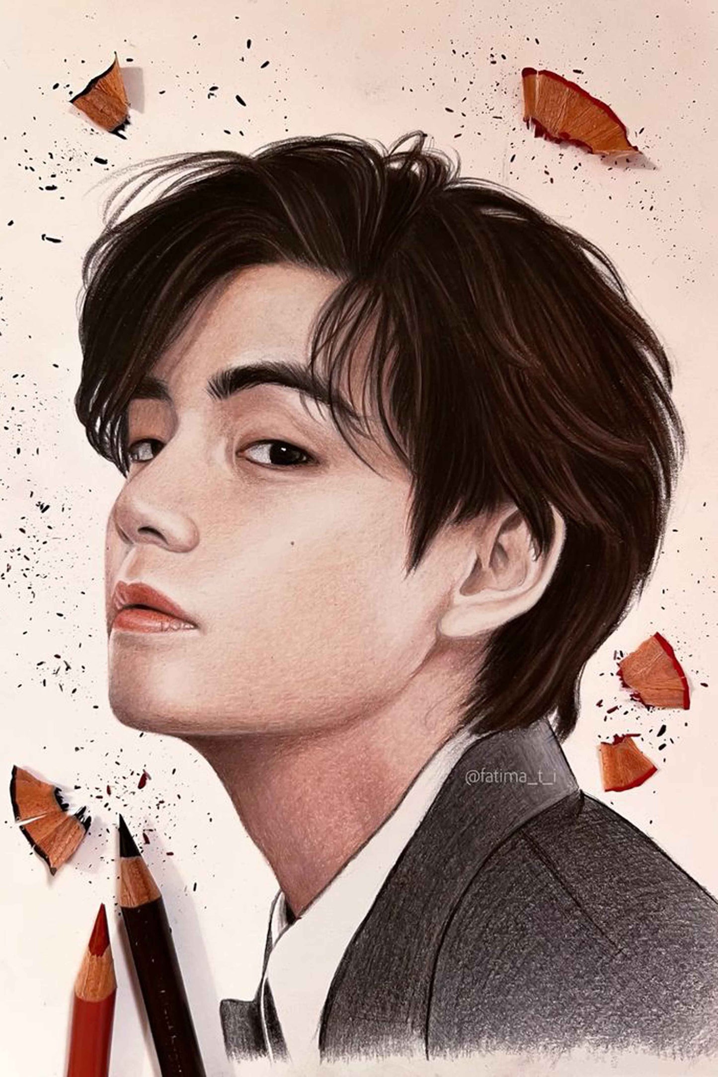 Taehyung Elegant Portrait Diamond Painting Kit