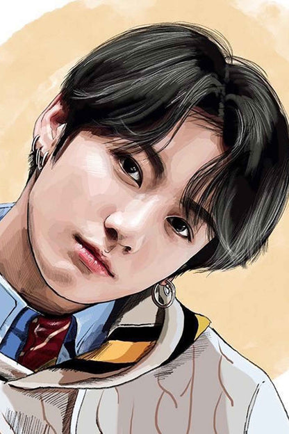 Iconic BTS Jungkook Diamond Painting Kit