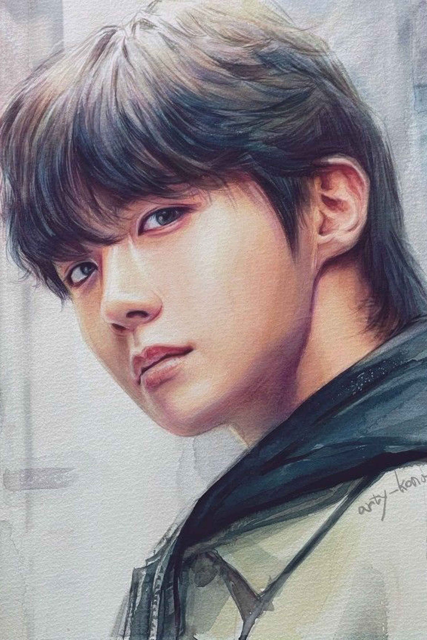J-Hope Soft Tones Portrait Diamond Painting Kit