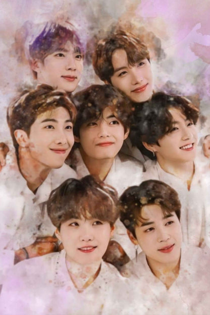 Dreamy BTS Portrait Diamond Painting Kit
