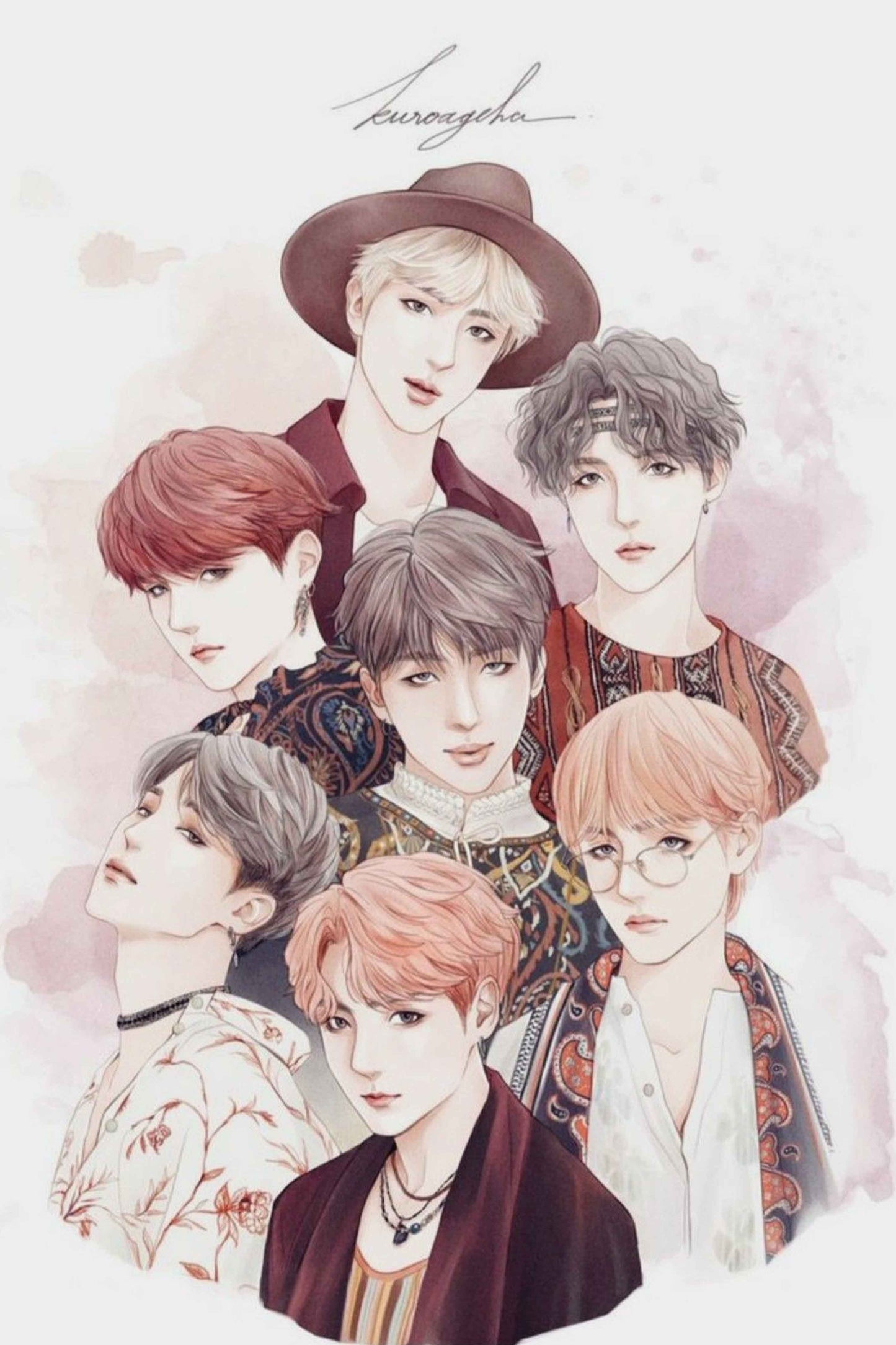 BTS Pastel Dream Diamond Painting Kit
