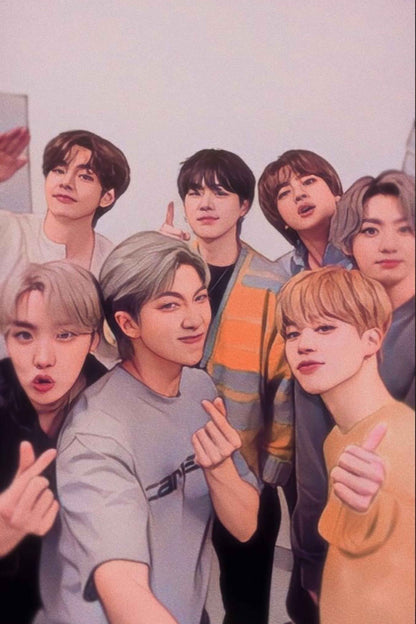 Iconic K-Pop Group Diamond Painting Kit