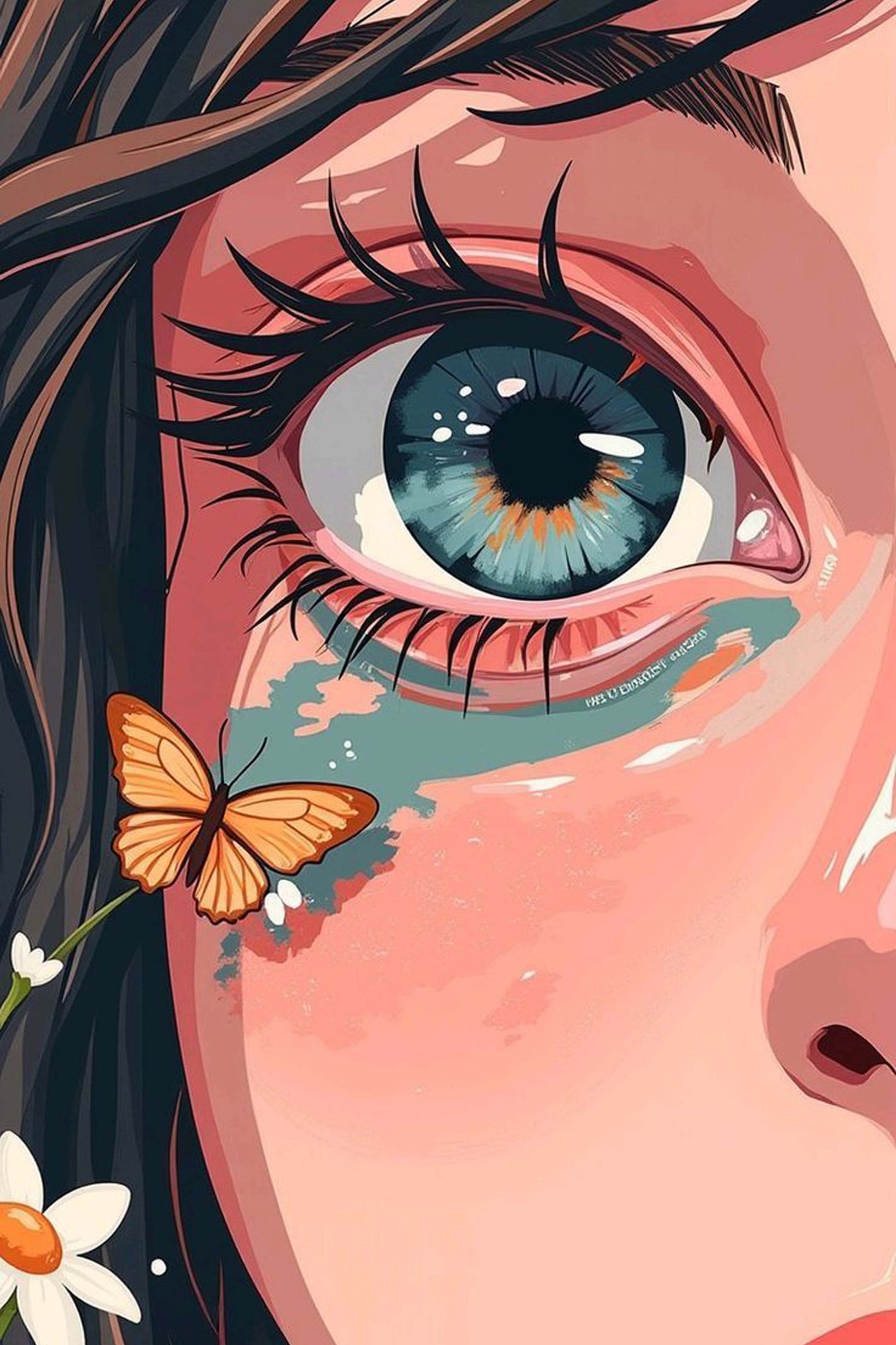 Butterfly Tears Diamond Painting Kit