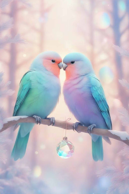 Lovebird Couple Diamond Painting Kit