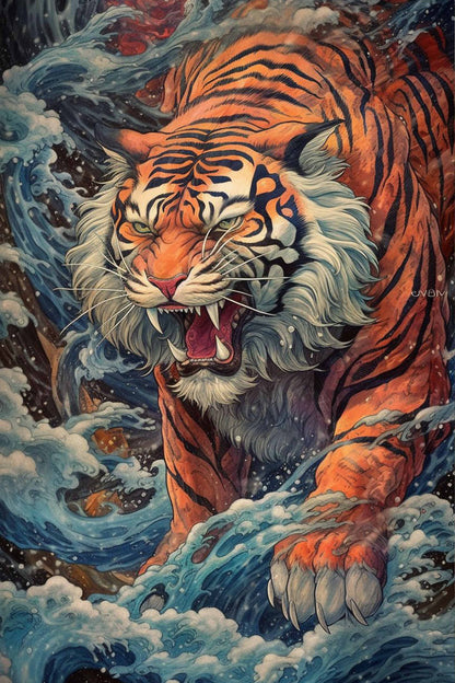 Roaring Tiger Diamond Painting Kit