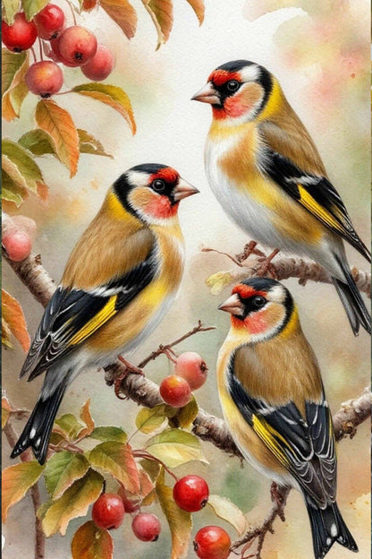 Goldfinch Bird Painting Diamond Painting Kit