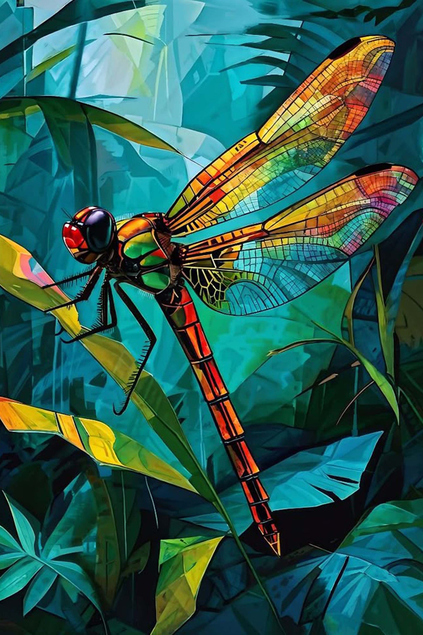 Colorful Dragonfly Diamond Painting Kit