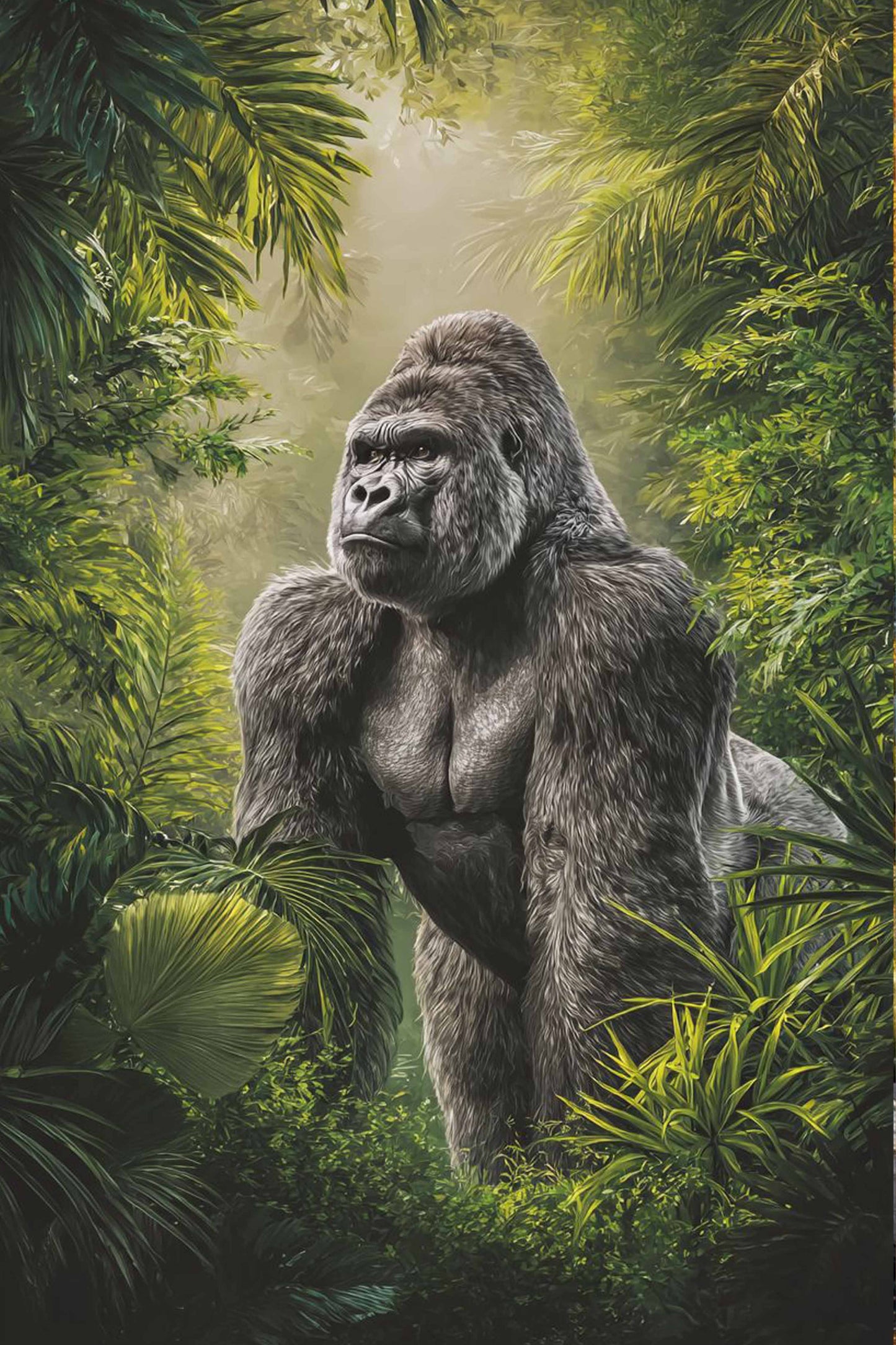 Gorilla in Jungle Diamond Painting Kit