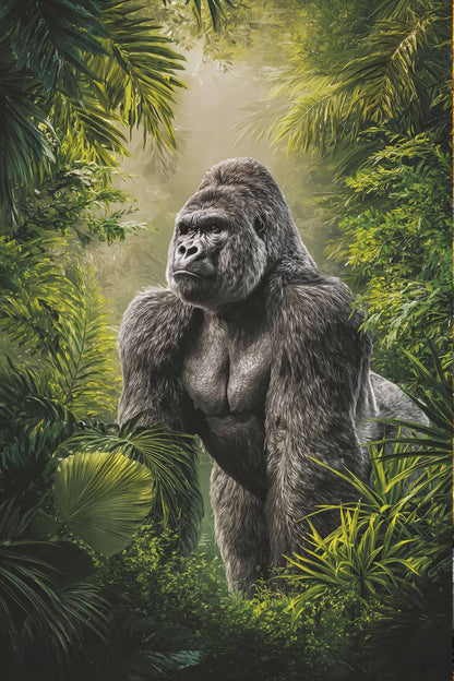 Gorilla in Jungle Diamond Painting Kit