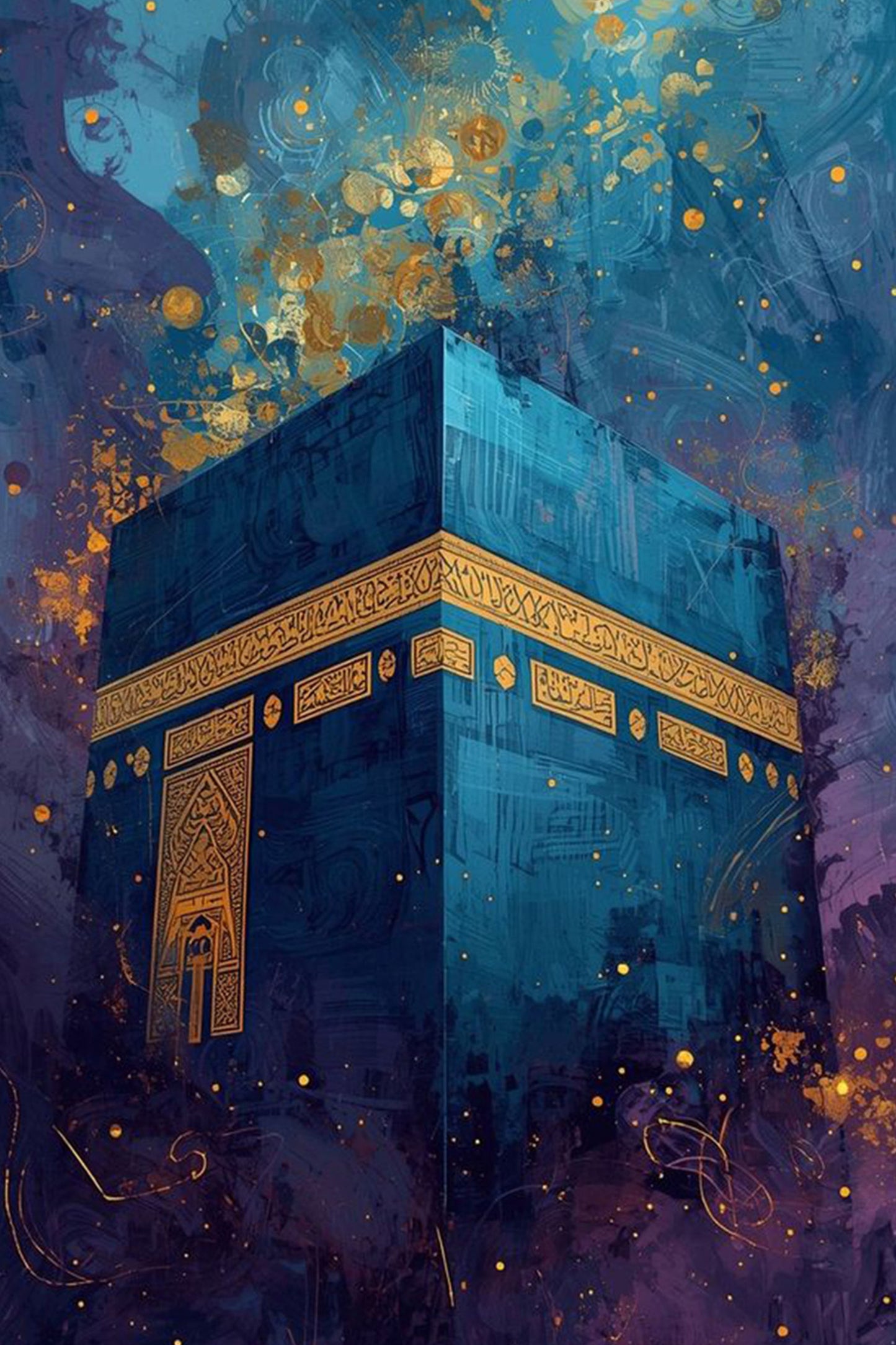 Abstract Holy Kaaba Paint by Numbers Kit