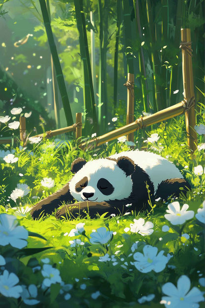 Panda in Bamboo Forest Diamond Painting Kit