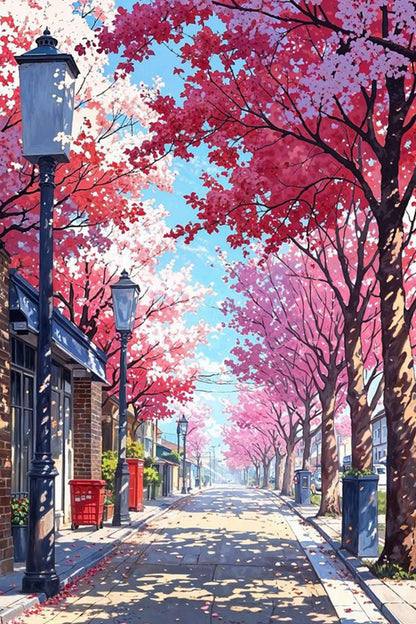 Sakura Path Paint by Numbers Kit