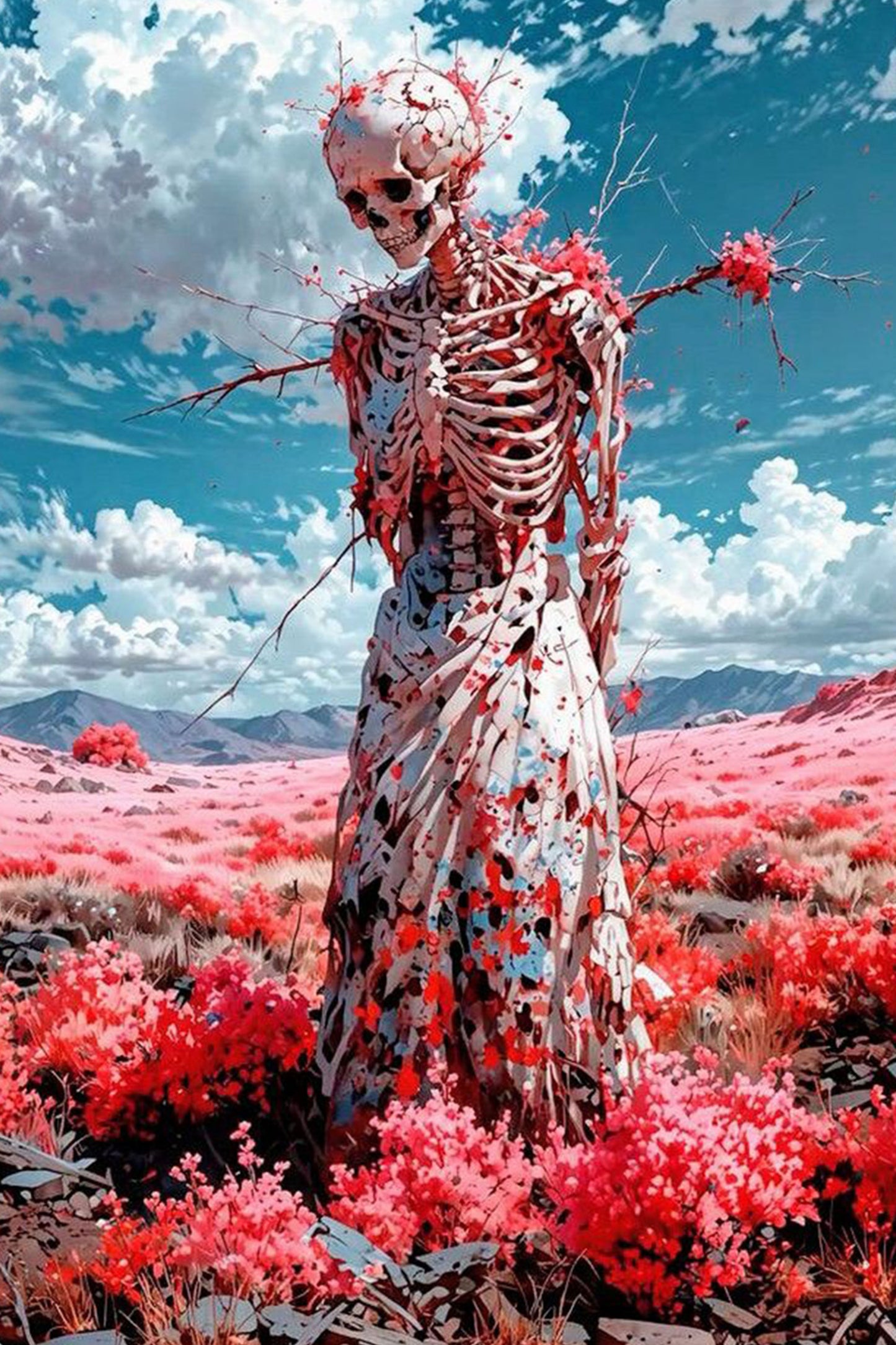 Blossoming Skeleton Paint by Numbers Kit
