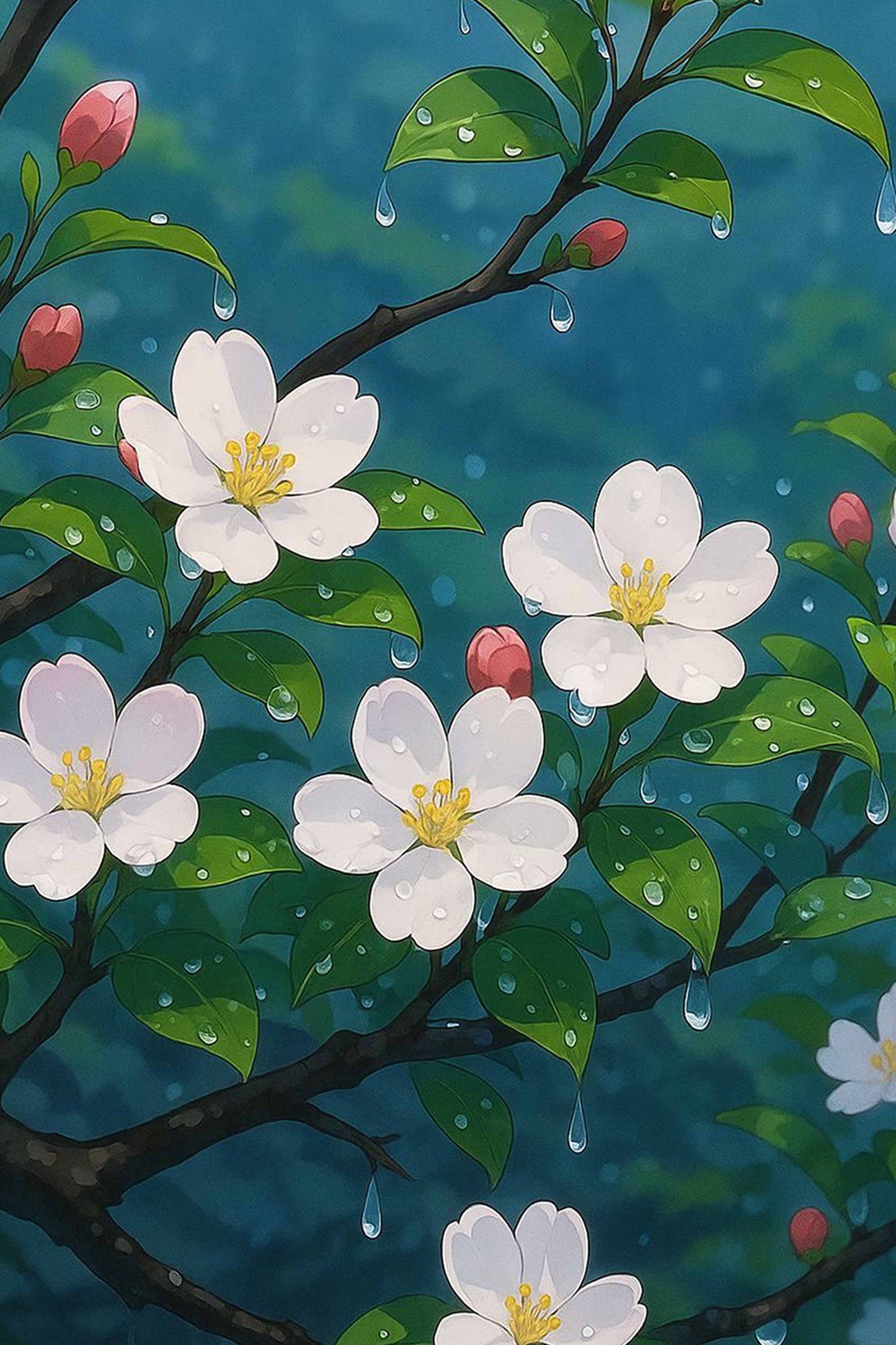 Rainy Jasmine Paint by Numbers Kit