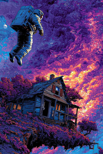 Space House Paint by Numbers Kit