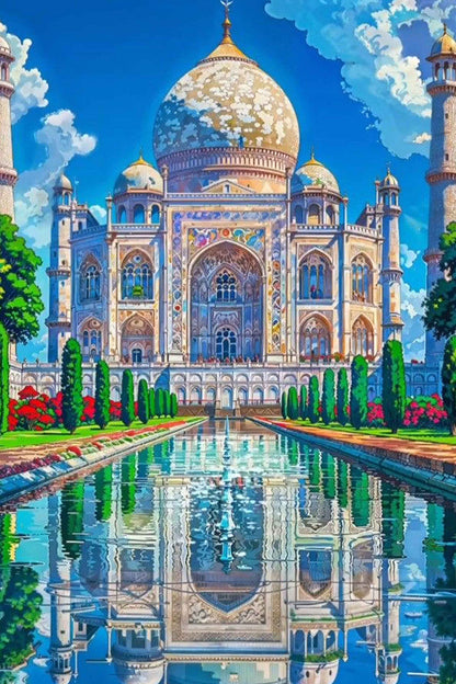 Dreamy Taj Mahal Paint by Numbers Kit