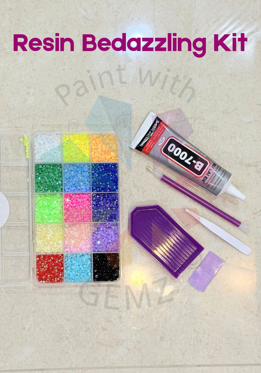 Resin Bedazzling Kit 15 Colours