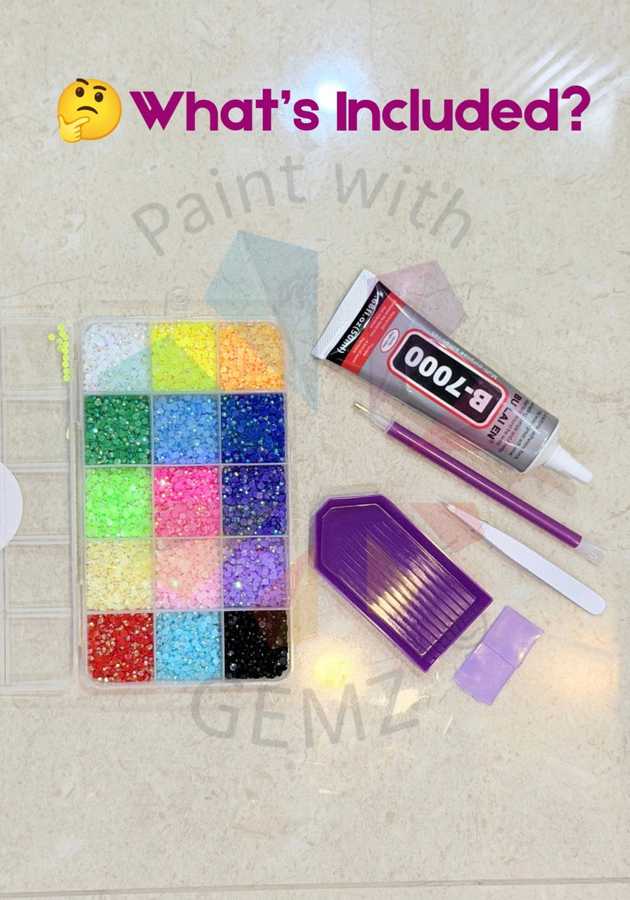 Resin Bedazzling Kit 15 Colours