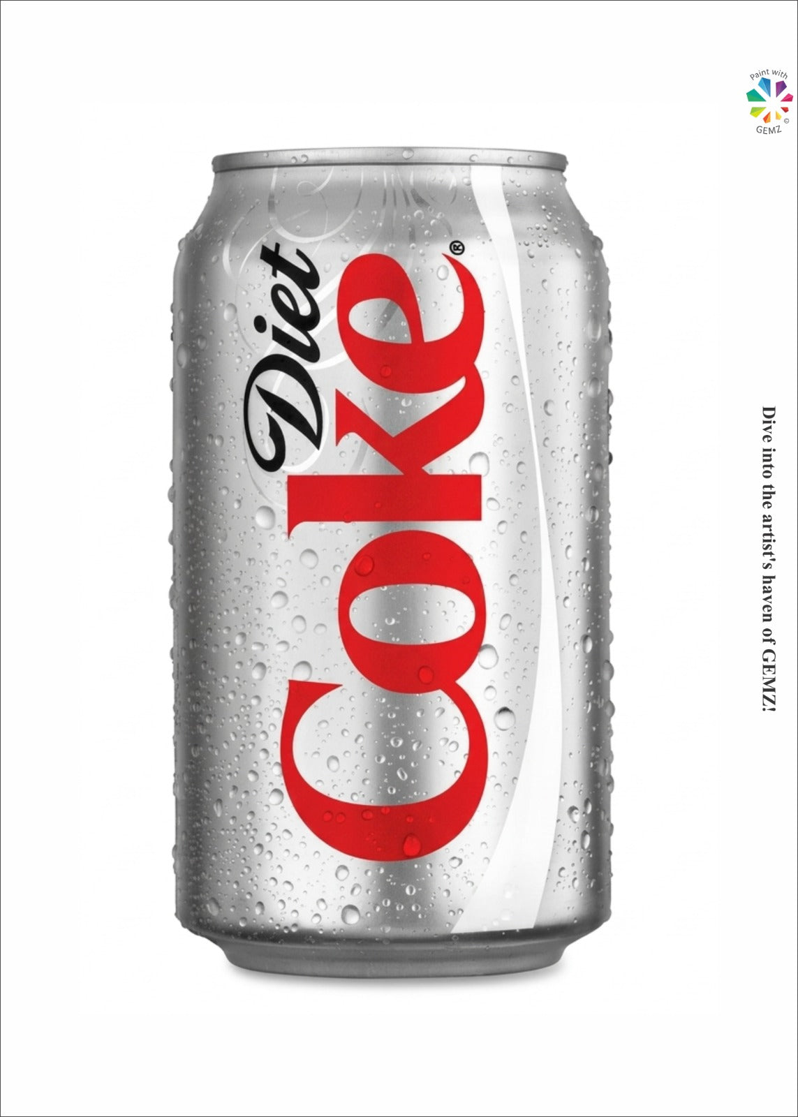 Sparkling Diet Soda Bedazzling Canvas Kit