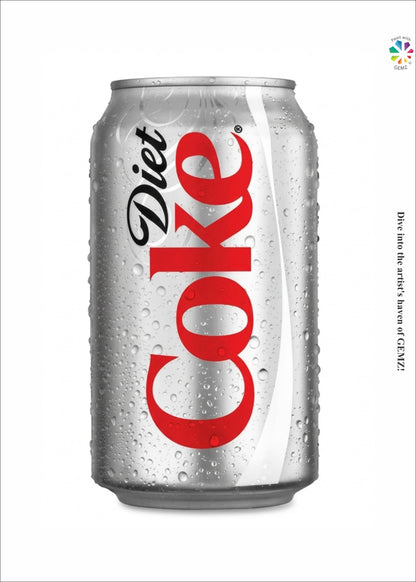 Sparkling Diet Soda Bedazzling Canvas Kit