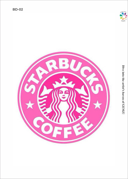 Pink Coffee Magic Bedazzling Canvas Kit
