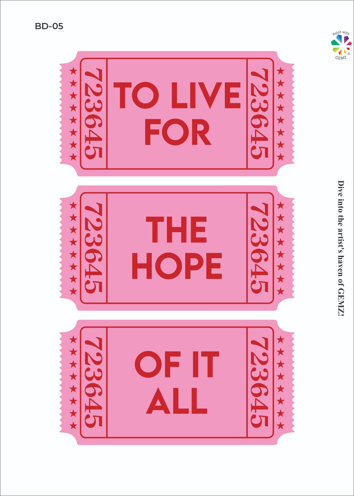 Pink Pass Pixels Bedazzling Canvas Kit