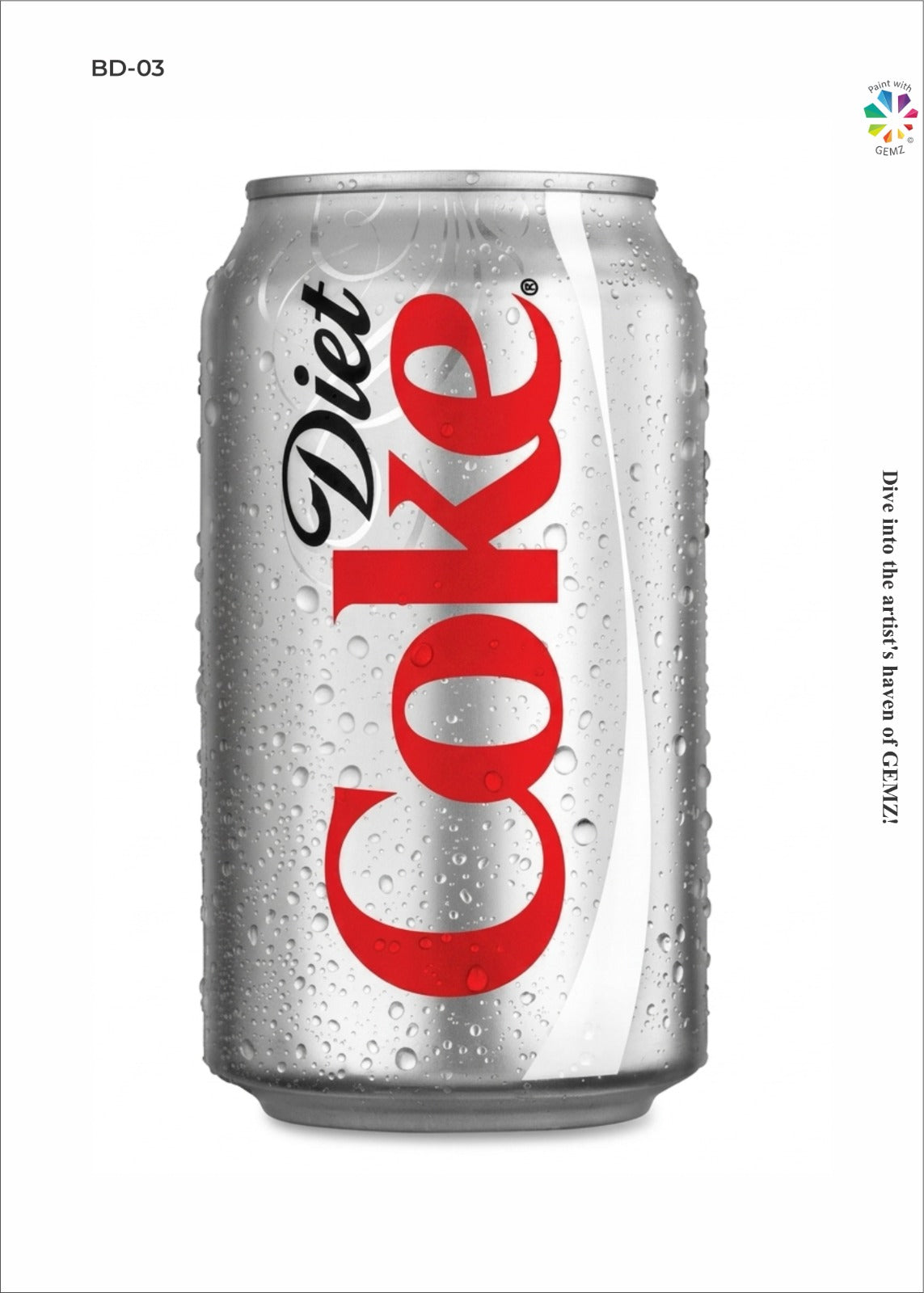 Sparkling Diet Soda Bedazzling Canvas Kit