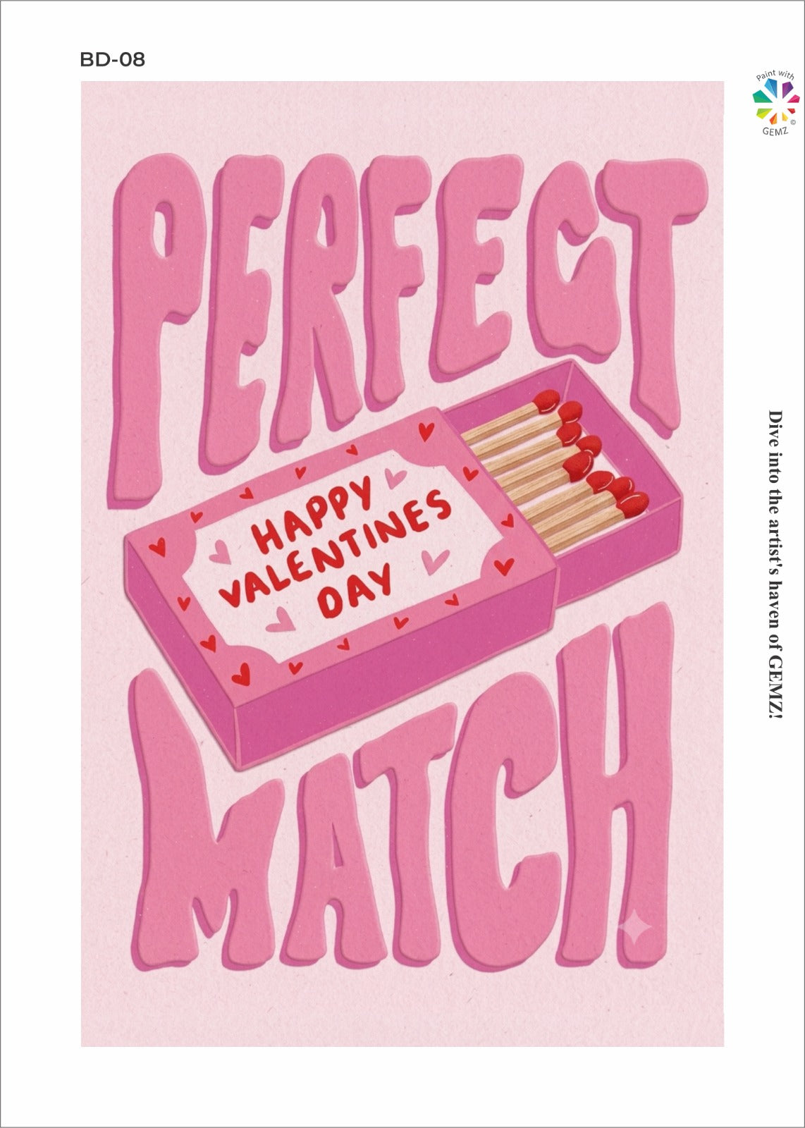 The Perfect Match Bedazzling Canvas Kit