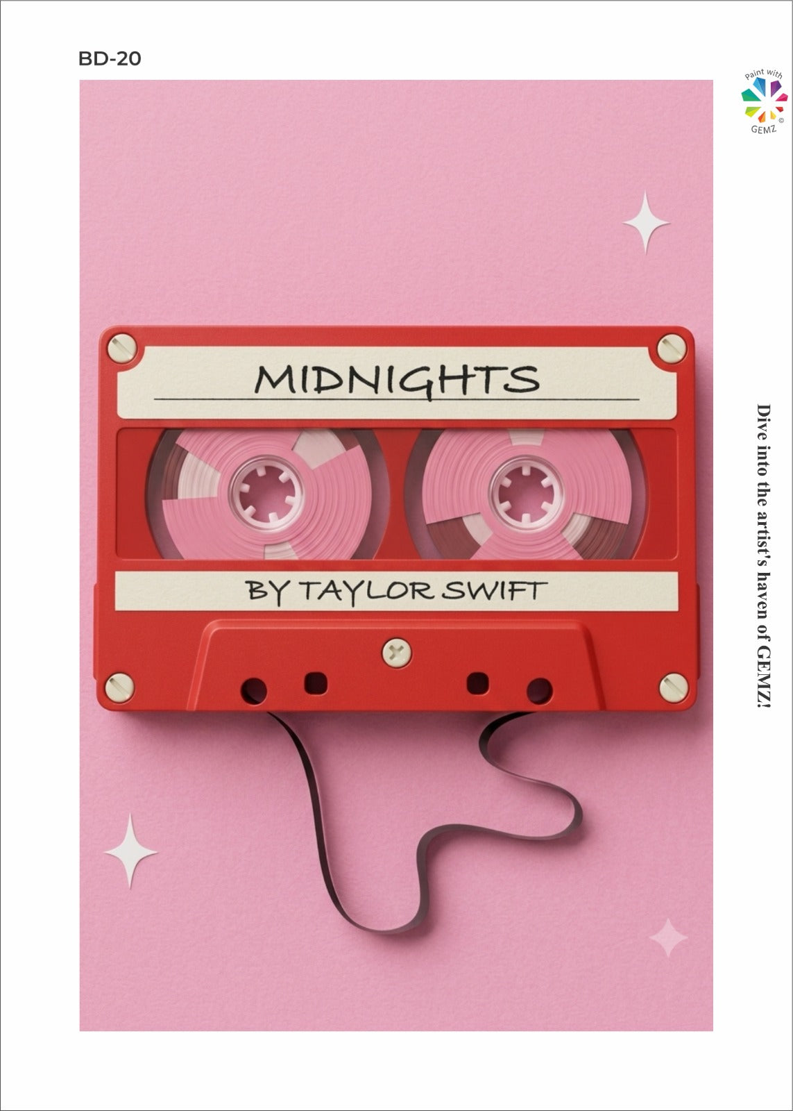 Midnight Tracks Bedazzling Canvas Kit