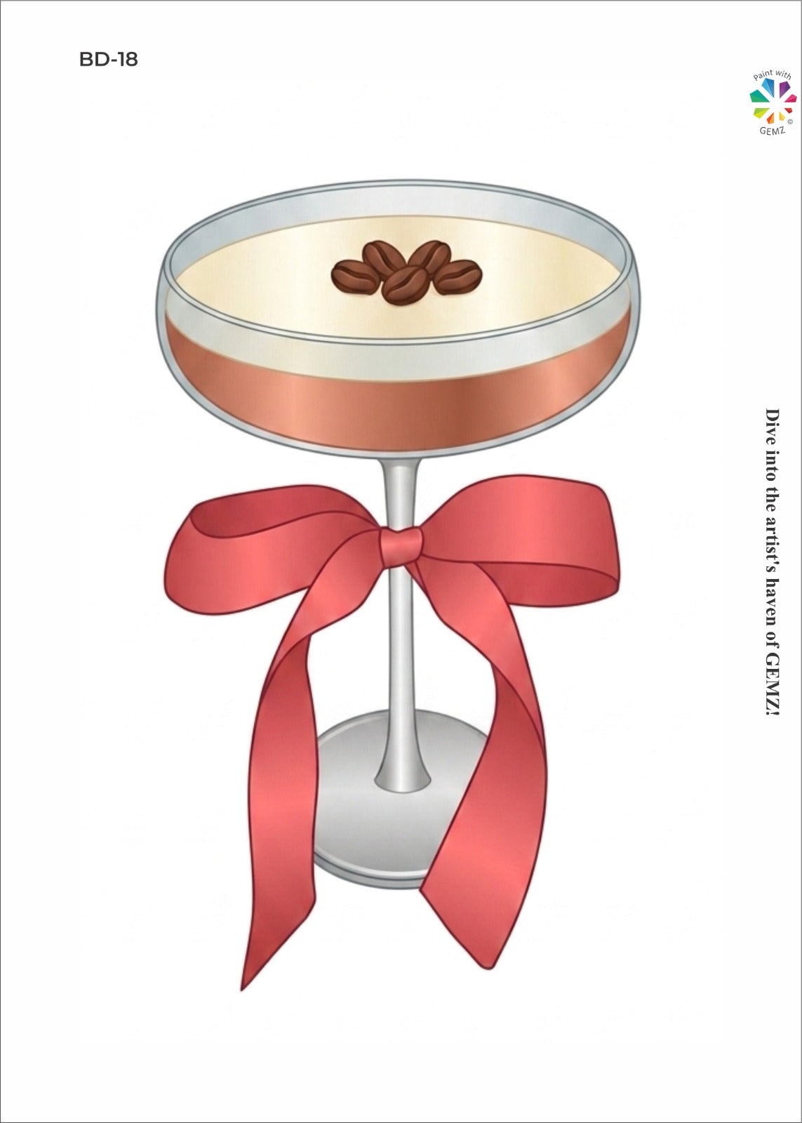 Espresso Martini Bedazzling Canvas Kit