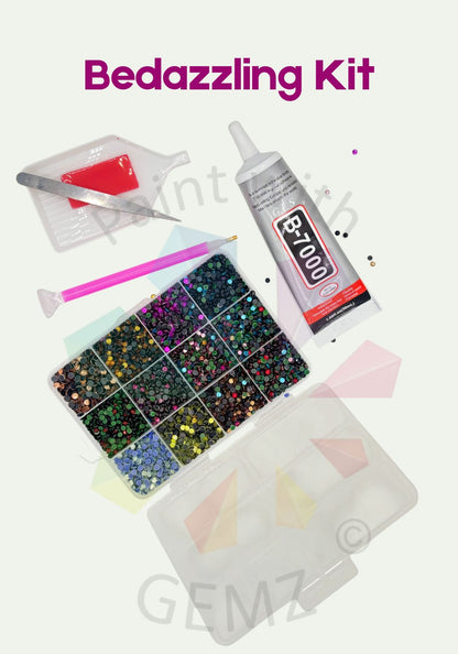 12 Colours DIY Bedazzling Kit