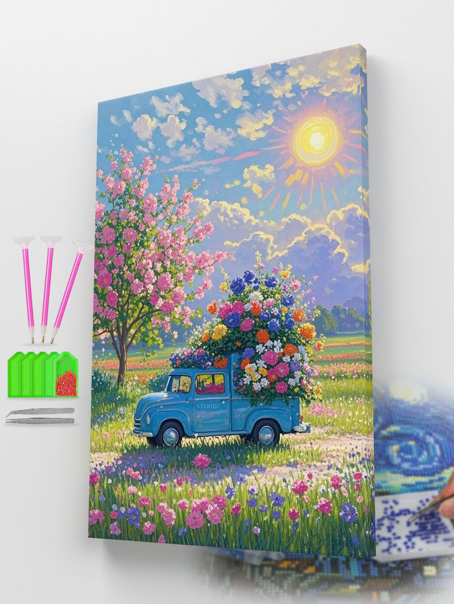 The Flower Truck Diamond Painting Kit