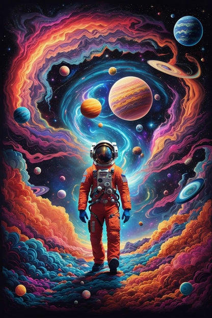cosmic traveller diamond painting kit