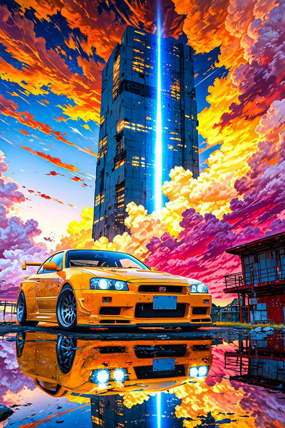 GTR Golden Ride Diamond Painting Kit