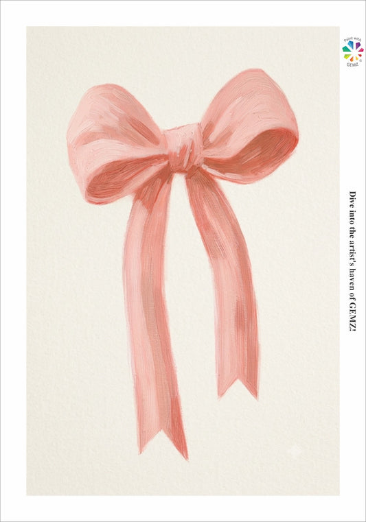 Preppy Pink Bow Bedazzling Canvas Kit