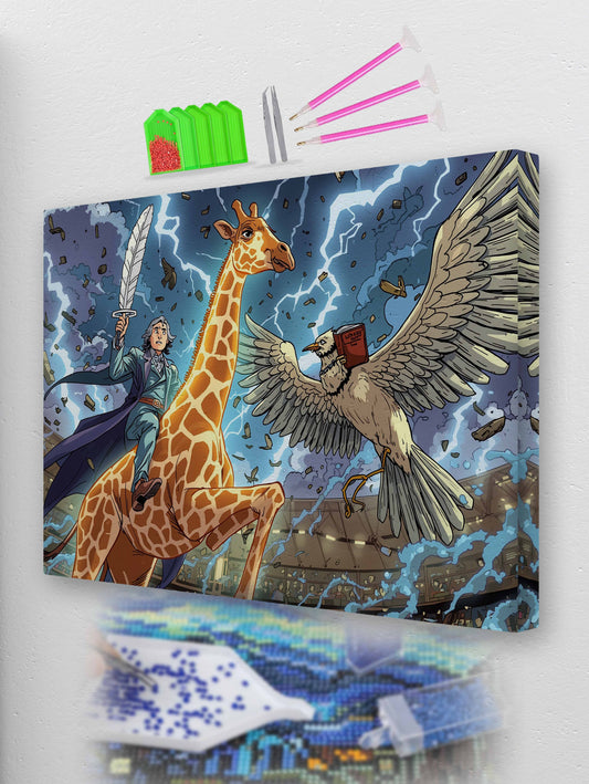 Battle of the Biblio beasts Diamond Painting Kit