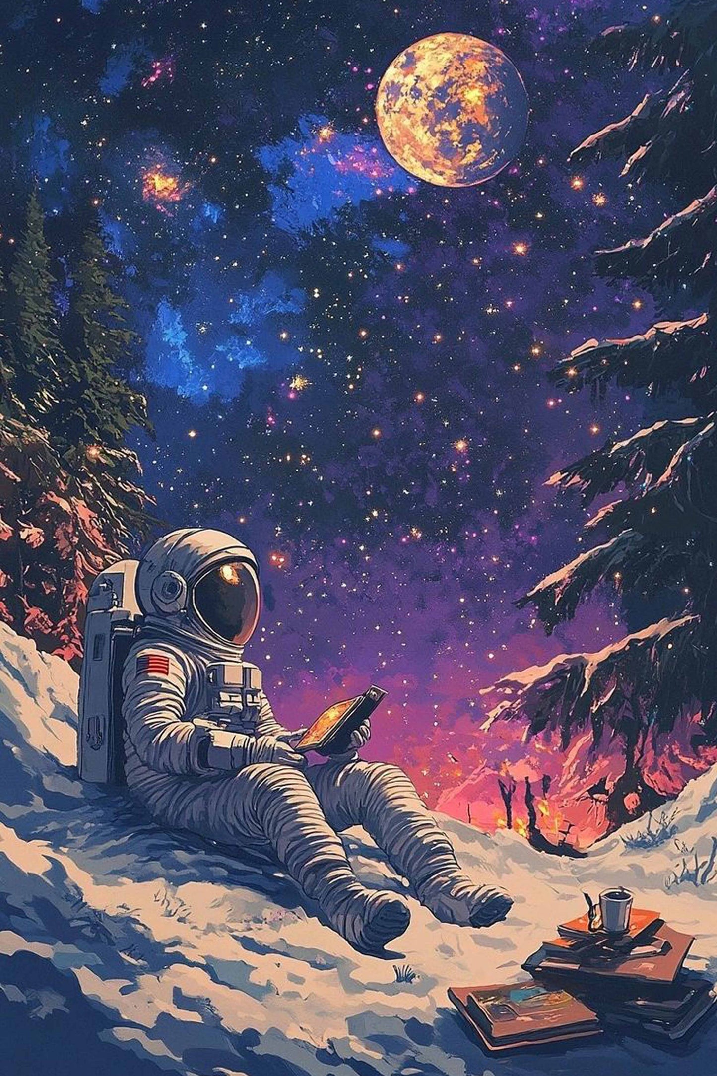 The Astronaut's Interlude Diamond Painting Kit