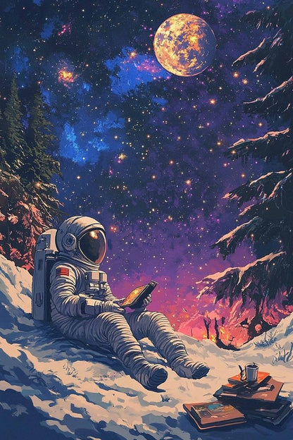 The Astronaut's Interlude Diamond Painting Kit