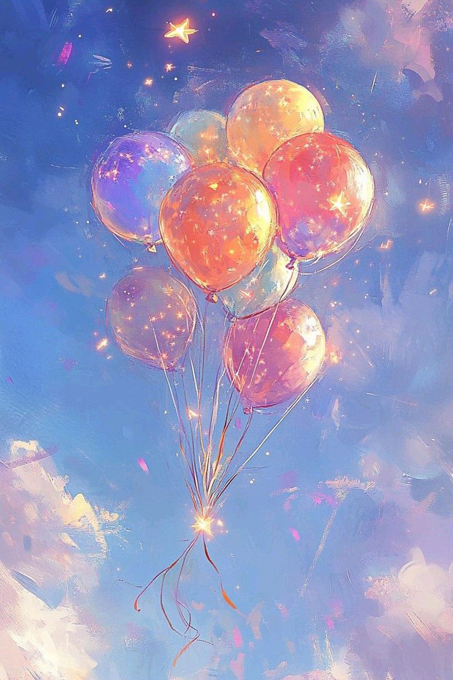 Starlight Balloons Diamond Painting Kit