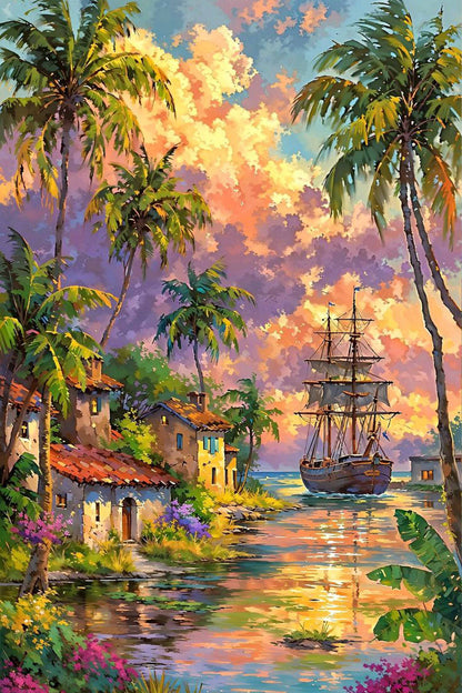 Port of Serenity Diamond Painting Kit