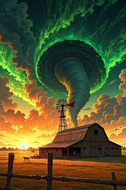 Twilight Tornado Diamond Painting Kit