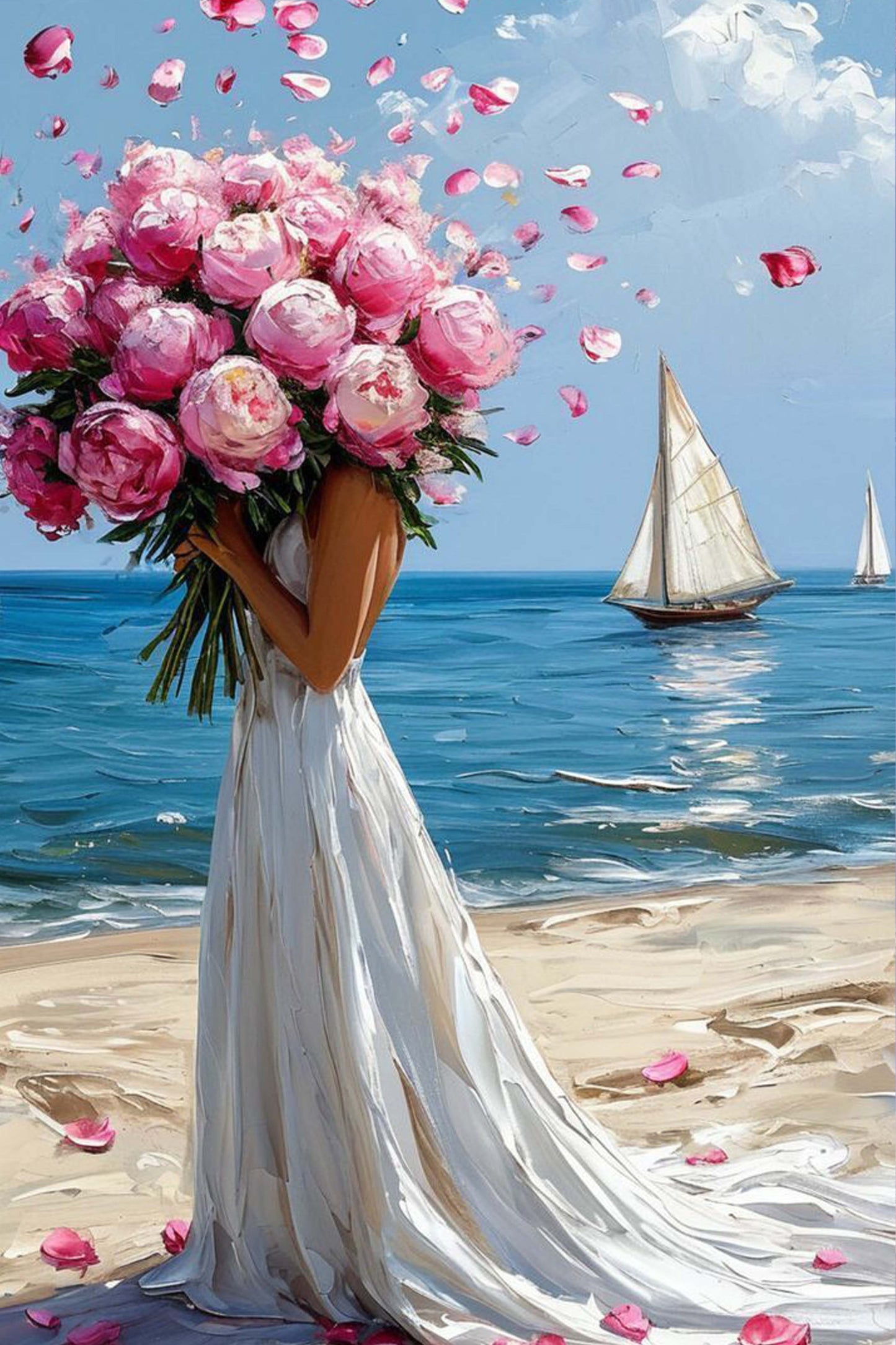 Sea of Petals Diamond Painting Kit