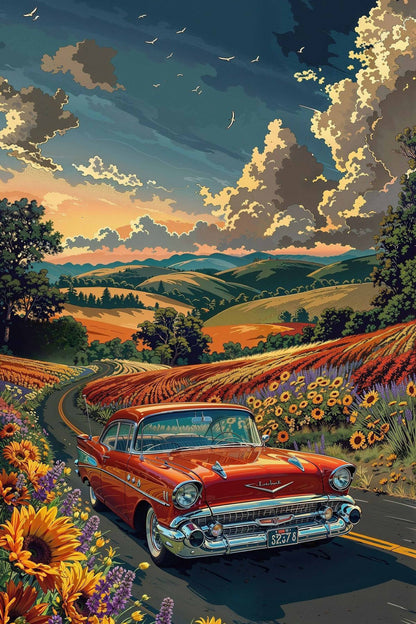 Retro Roadtrip Diamond Painting Kit