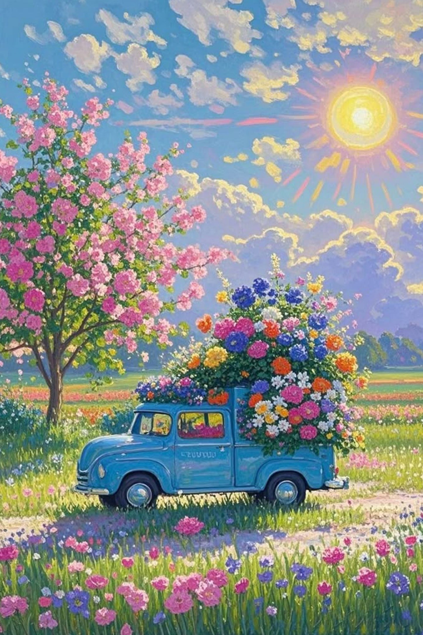 The Flower Truck Diamond Painting Kit